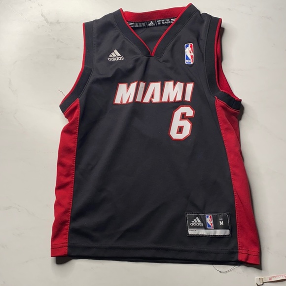 Miami Heat LeBron James NBA Basketball Jersey Youth5/6 M Black